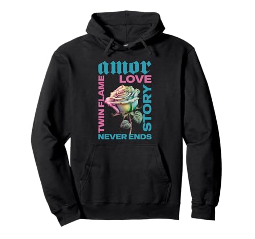 Twin Flame Connection Graphic Pullover Hoodie