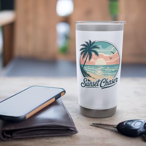 Tropical Beach Sun Stainless Steel Insulated Tumbler