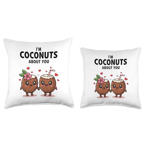 I'm Coconuts About You Throw Pillow