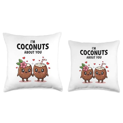 I'm Coconuts About You Throw Pillow