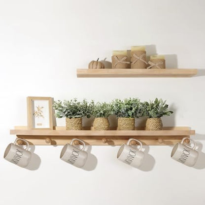 Small Fake Potted Plants: 7 Inches Artificial Plants with Seagrass Handwoven Planters, Indoor Farmhouse Decorations, Eucalyptus Plant for Home Bathroom Office Shelf Tabletop Desk Room Decor or Gift