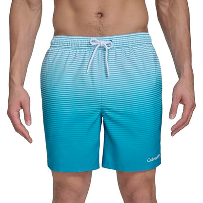 Calvin Klein Men's Swim Swim Trunk,Atlantis,Small