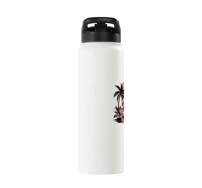 Beach Bum Tropical Sunset Stainless Steel Insulated Water Bottle