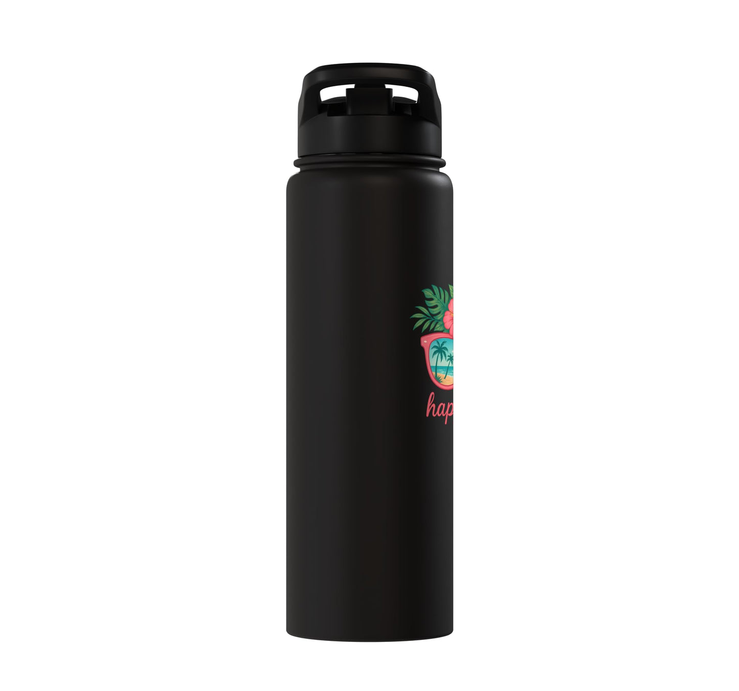 The Beach Is My Happy Place Stainless Steel Insulated Water Bottle