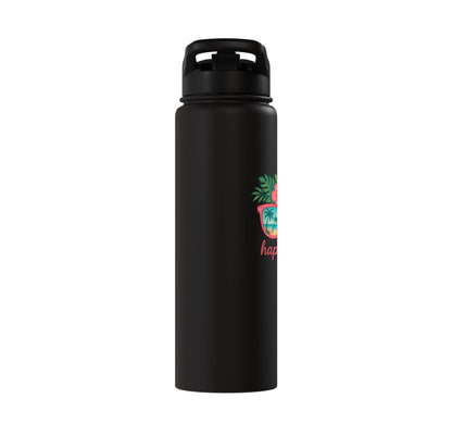 The Beach Is My Happy Place Stainless Steel Insulated Water Bottle