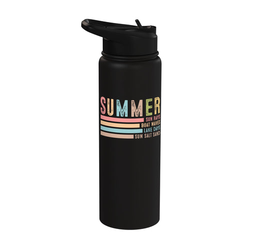 Summer Stainless Steel Insulated Water Bottle