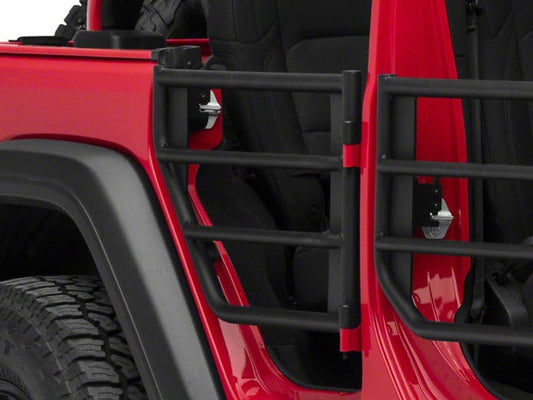 Barricade Tubular Adventure Doors; Rear Compatible for 18-25 Jeep Wrangler JL 4-Door