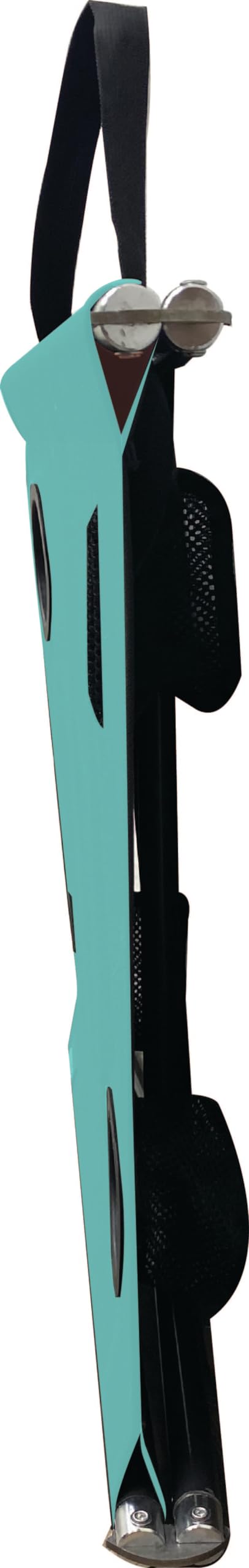 Neso Beach Table - Lightweight, Portable and Foldable Table for Beach, Camping and Outdoor Adventures - Stable Surface - with Cup Holder for Drinks and Phone Pockets - Seafoam