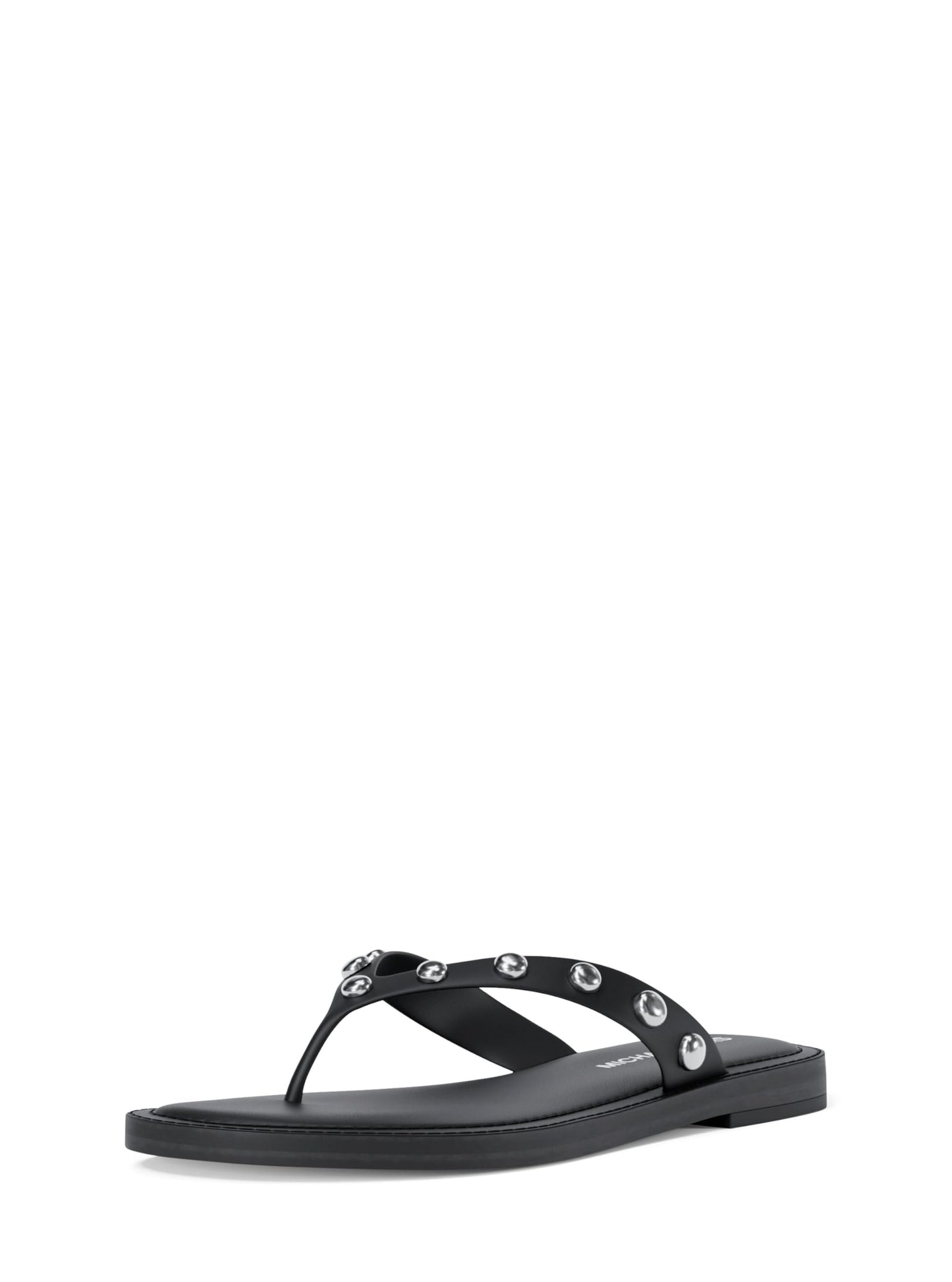 Michael Kors Women's Koko Flip Flop, Dome Studs/Black, 11