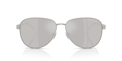 Michael Kors MK1160 Biarritz Sunglasses, Silver/Silver Mirrored, 61 mm