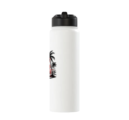 Beach Bum Tropical Sunset Stainless Steel Insulated Water Bottle