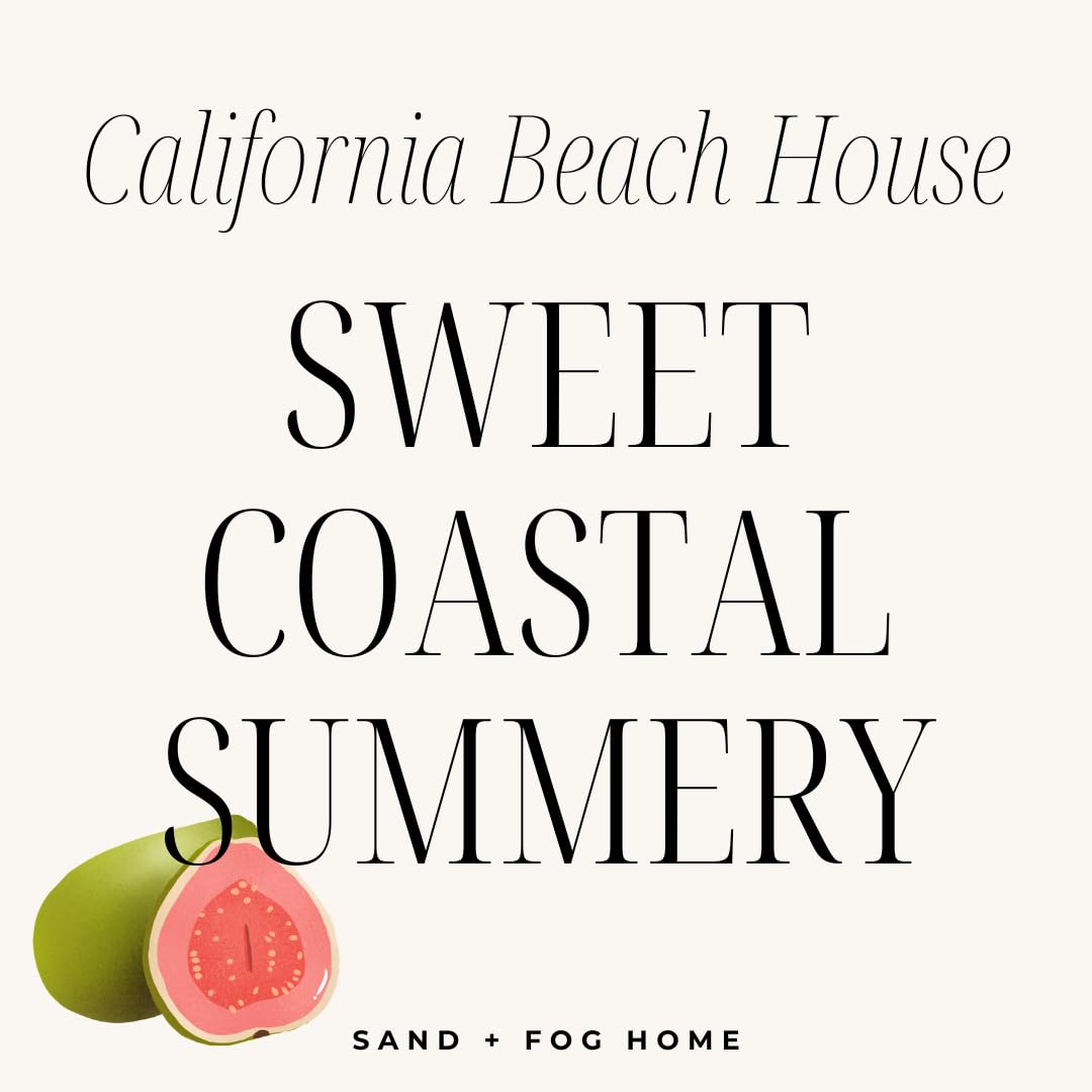Sand + Fog Scented Candle- California Beach House -Additional Scents and Sizes–100% Cotton Lead-Free Wick-Luxury Air Freshening Jar Candles-Perfect Home Décor for Cocktail Table– 23oz
