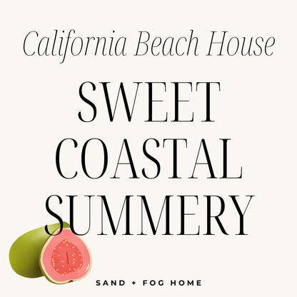 Sand + Fog Scented Candle- California Beach House -Additional Scents and Sizes–100% Cotton Lead-Free Wick-Luxury Air Freshening Jar Candles-Perfect Home Décor for Cocktail Table– 23oz