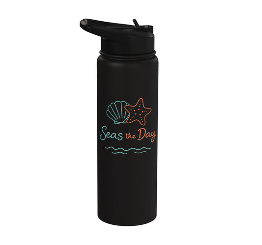 Seas The Day Stainless Steel Insulated Water Bottle