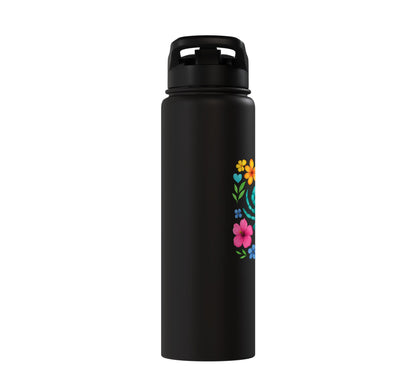 Boho Beach Crab Stainless Steel Insulated Water Bottle