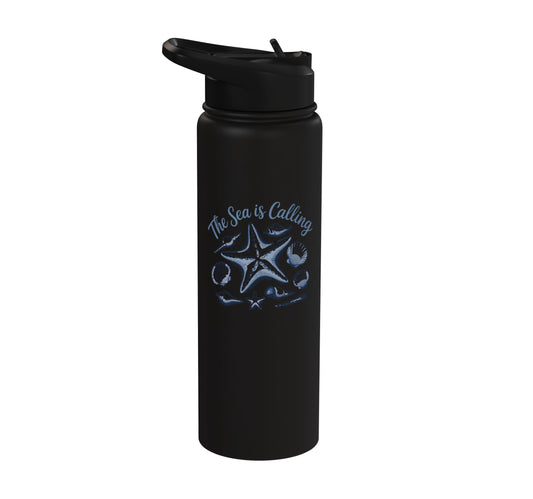 The Sea Is Calling Stainless Steel Insulated Water Bottle