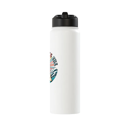 Summer Beach Wave Stainless Steel Insulated Water Bottle