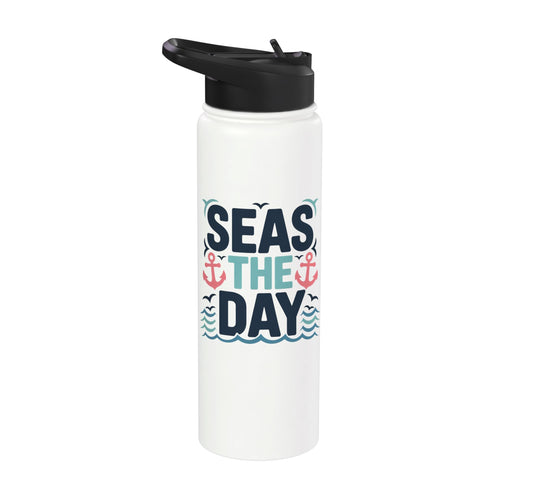 Seas The Day Stainless Steel Insulated Water Bottle