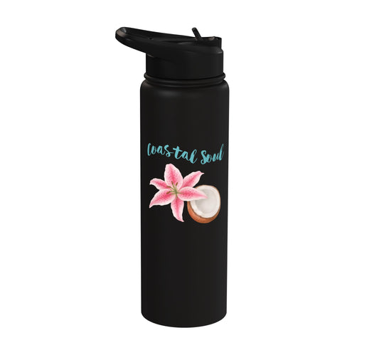 Coastal Soul Vintage Stainless Steel Insulated Water Bottle
