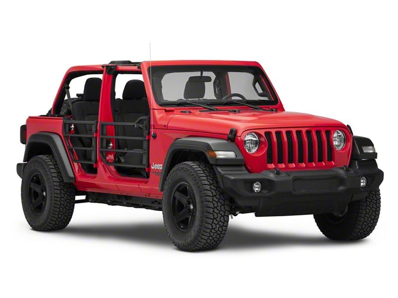 Barricade Tubular Adventure Doors; Rear Compatible for 18-25 Jeep Wrangler JL 4-Door