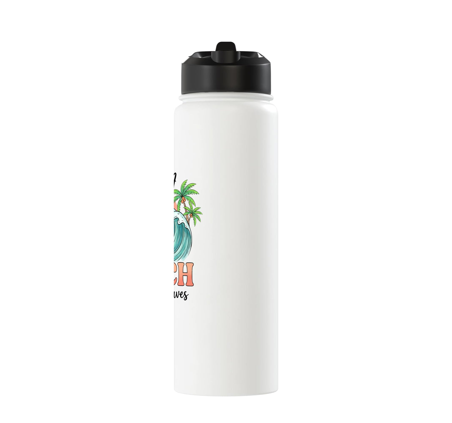 Beach Life Tropical Stainless Steel Insulated Water Bottle