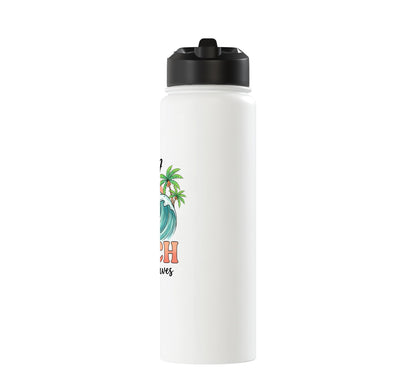 Beach Life Tropical Stainless Steel Insulated Water Bottle