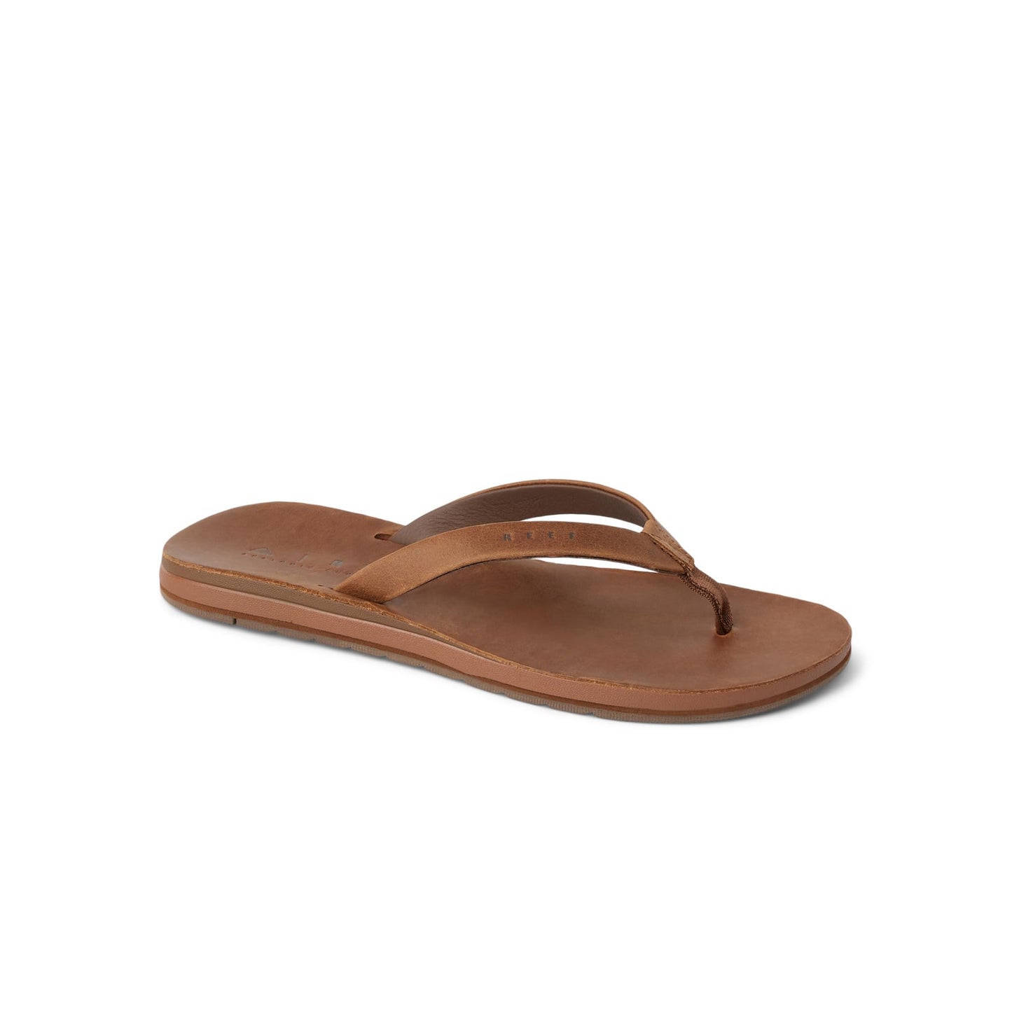REEF Womens Ojai Classic Slim Sandal, Premium Leather, Soft Cushion Footbed, Durable Outsole, Dark Brown, 8