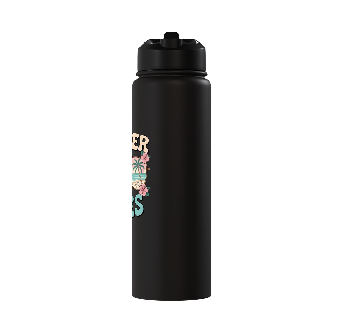 Summer Vibes Tropical Stainless Steel Insulated Water Bottle