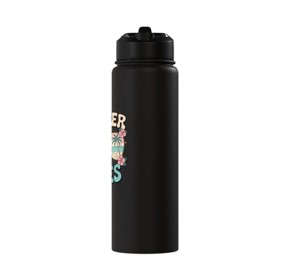 Summer Vibes Tropical Stainless Steel Insulated Water Bottle