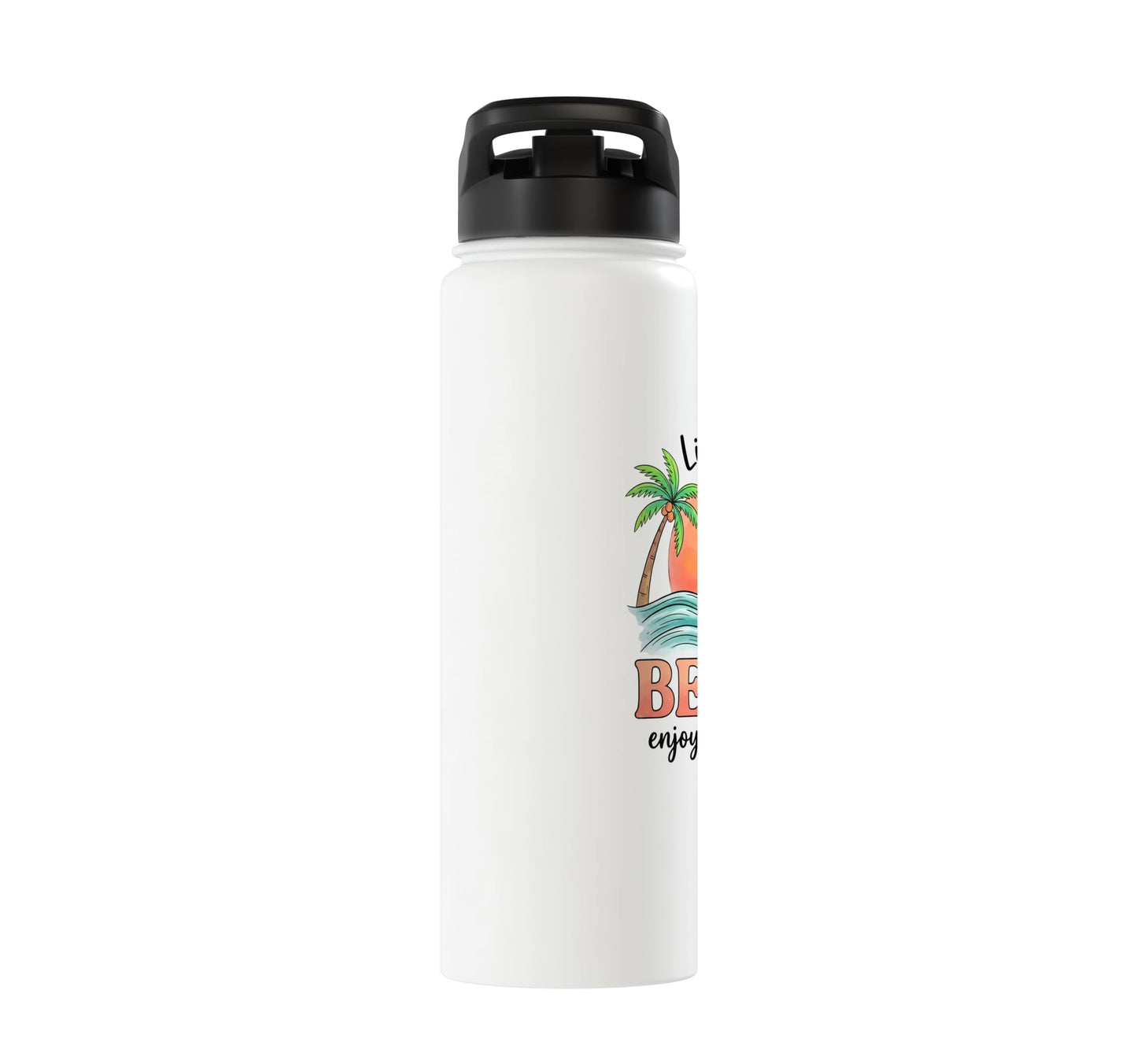 Beach Life Tropical Stainless Steel Insulated Water Bottle