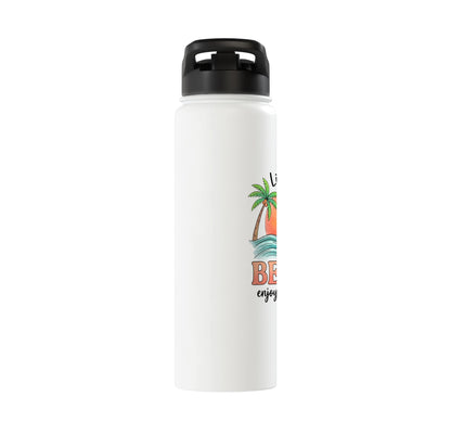 Beach Life Tropical Stainless Steel Insulated Water Bottle