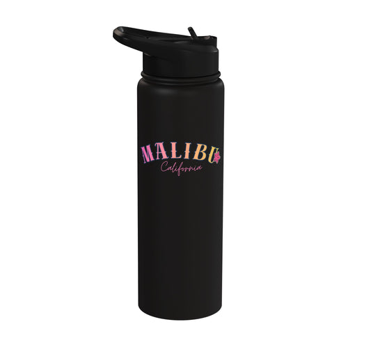 Malibu California Summer Stainless Steel Insulated Water Bottle