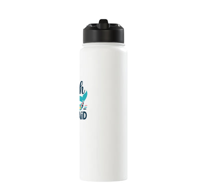 Beach Please Mermaid Aesthetic Stainless Steel Insulated Water Bottle