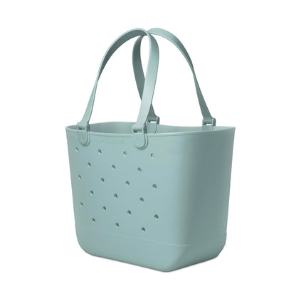 Simple Modern Extra-Large Beach Bag | Waterproof Getaway Rubber Tote with Zipper Pocket for Travel, Pool, Boat, Groceries, Sports | Sea Glass Sage