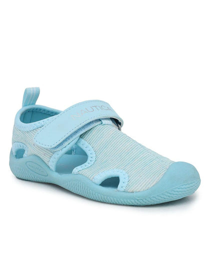 Nautica Kids Protective Water Shoe,Closed-Toe Sport Sandal For Boys and Girls-Kettle Gulf-Reel Aqua Silver Size-9