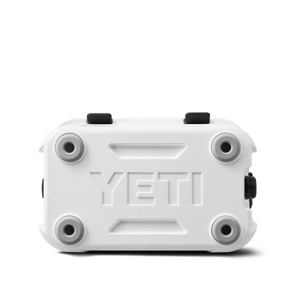 YETI Roadie 15 Hard Cooler with DoubleDuty Shoulder Strap, White