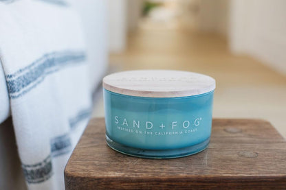 Sand + Fog Scented Candle- California Beach House -Additional Scents and Sizes–100% Cotton Lead-Free Wick-Luxury Air Freshening Jar Candles-Perfect Home Décor for Cocktail Table– 23oz