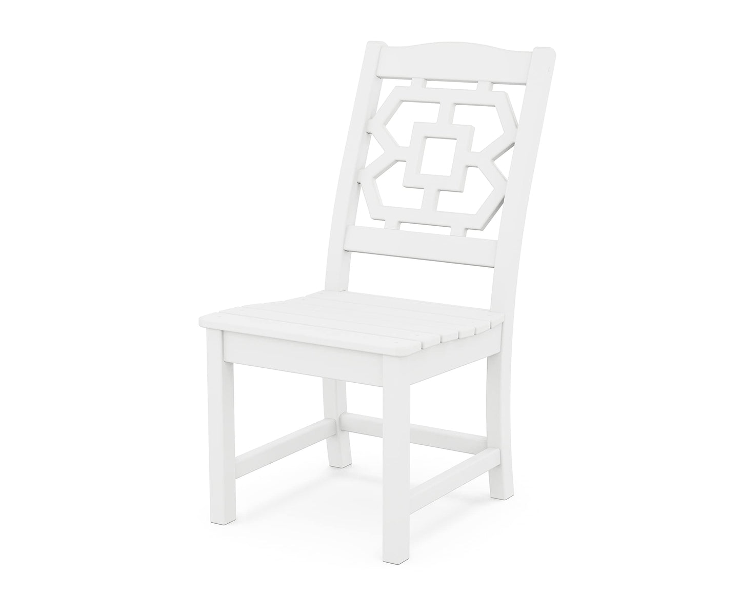 Martha Stewart by POLYWOOD® Chinoiserie 9-Piece Farmhouse Dining Set with Trestle Legs in White