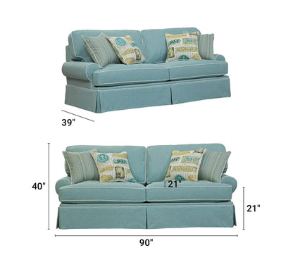 American Furniture Classics 8-040M-S275A Coastal Aqua Series Sleeper Sofa