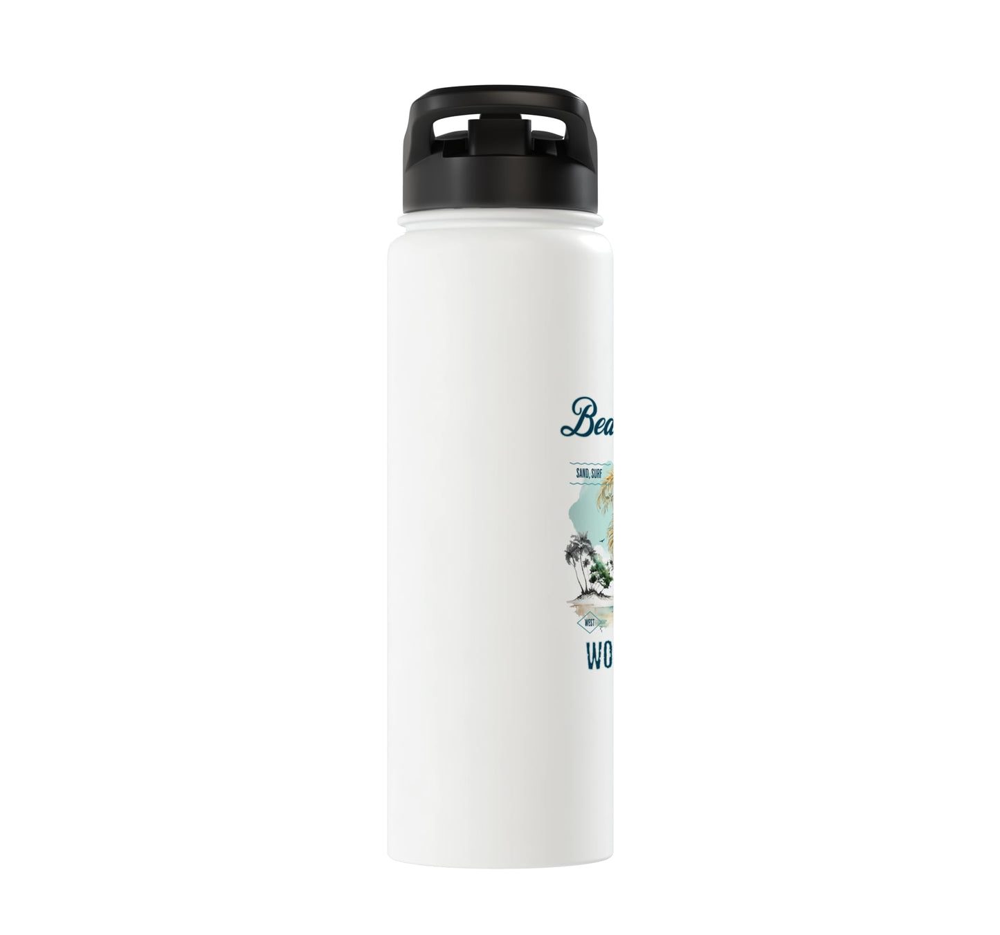 Beach More Vintage Stainless Steel Insulated Water Bottle