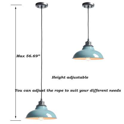 SHAWNKEY Pendant Light Fixture Modern Pendant Lights Kitchen Island for Breadfast Nook Bar Dinning Room Coffee Shop Sea Blue Green Nordic Style