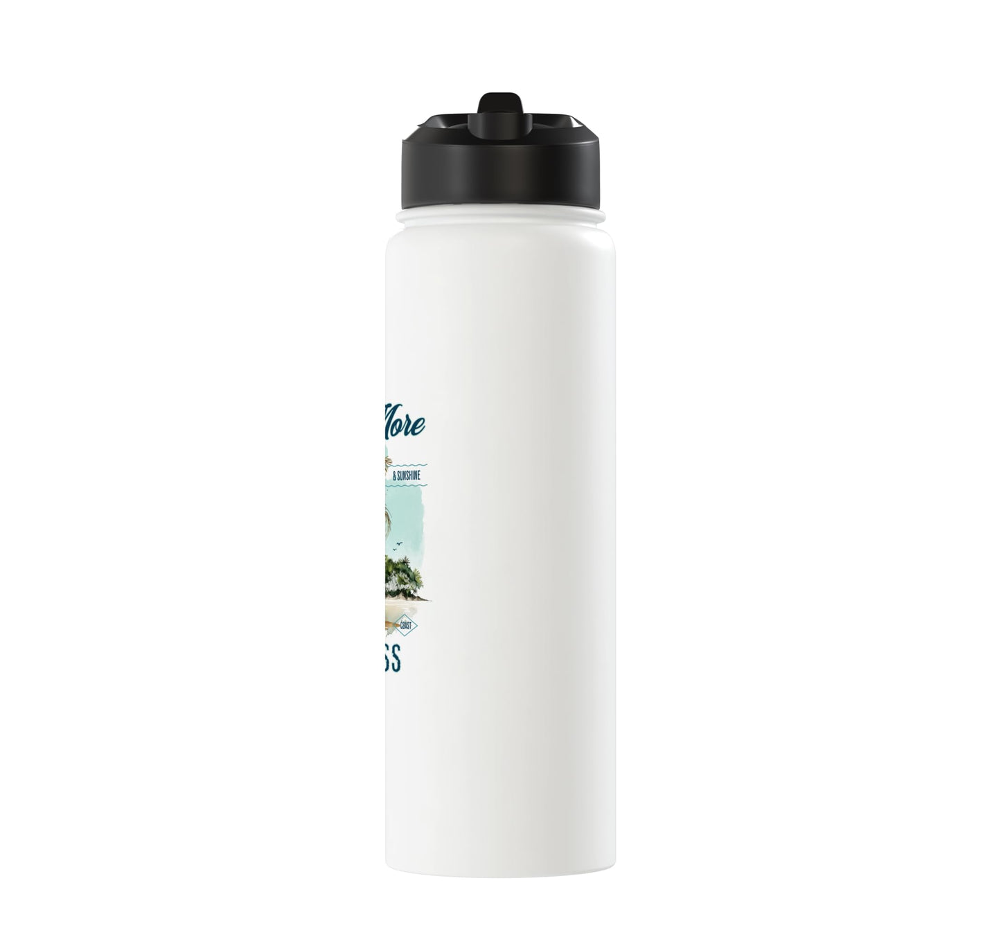 Beach More Vintage Stainless Steel Insulated Water Bottle