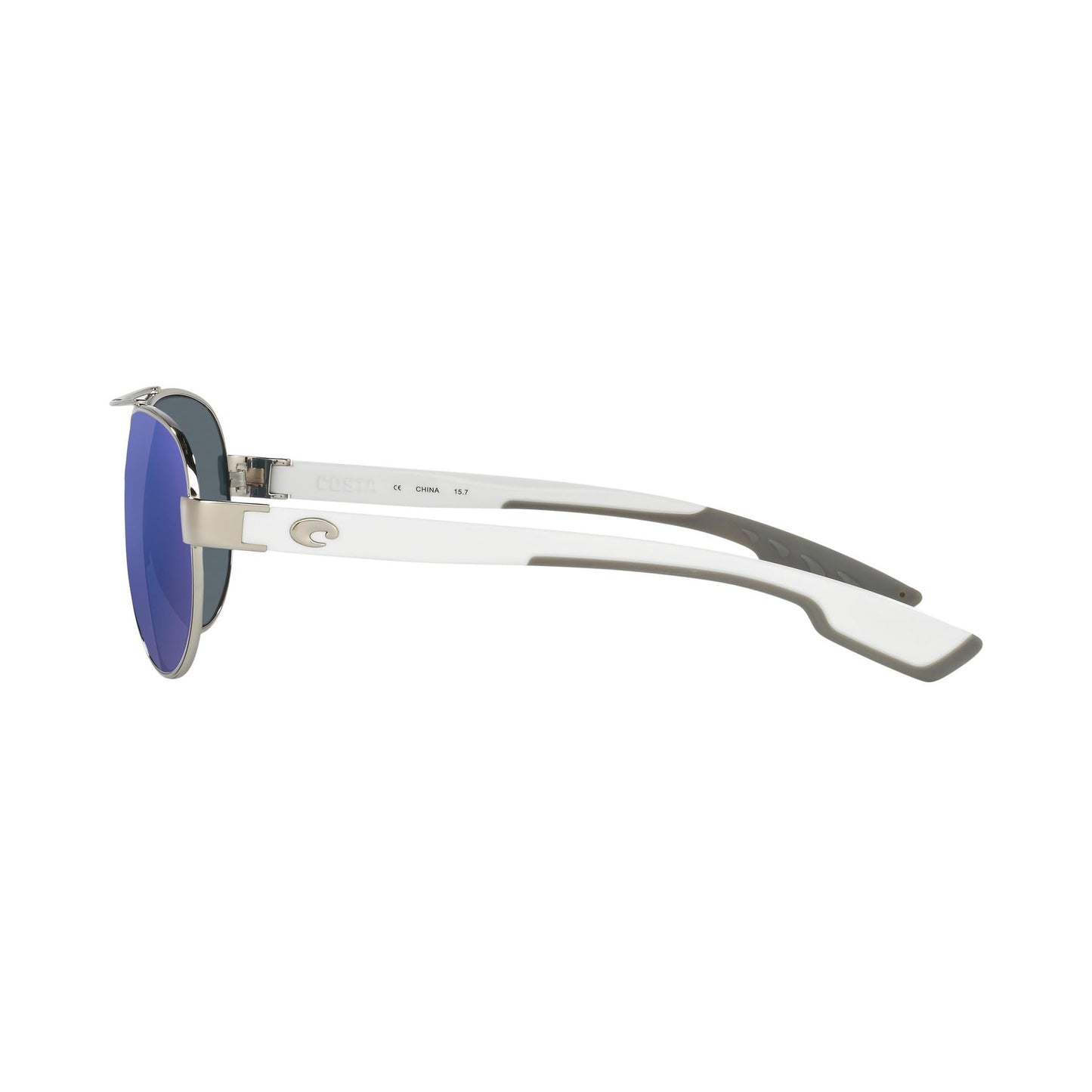 Costa Del Mar Polarized Sunglasses Womens - Loreto Aviator Designer Sunglasses for Women with 100% UV Protection - Size 56 - Palladium/Blue Mirror 580P