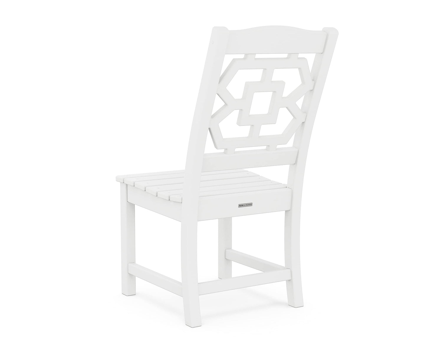 Martha Stewart by POLYWOOD® Chinoiserie 9-Piece Farmhouse Dining Set with Trestle Legs in White