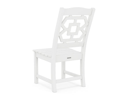 Martha Stewart by POLYWOOD® Chinoiserie 9-Piece Farmhouse Dining Set with Trestle Legs in White