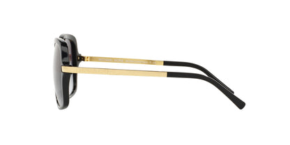 Michael Kors MK2024 Adrianna II Sunglasses, Black/Light Grey Gradient, 57 mm