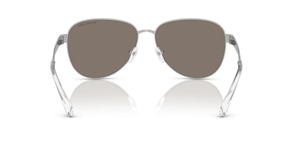 Michael Kors MK1160 Biarritz Sunglasses, Silver/Silver Mirrored, 61 mm