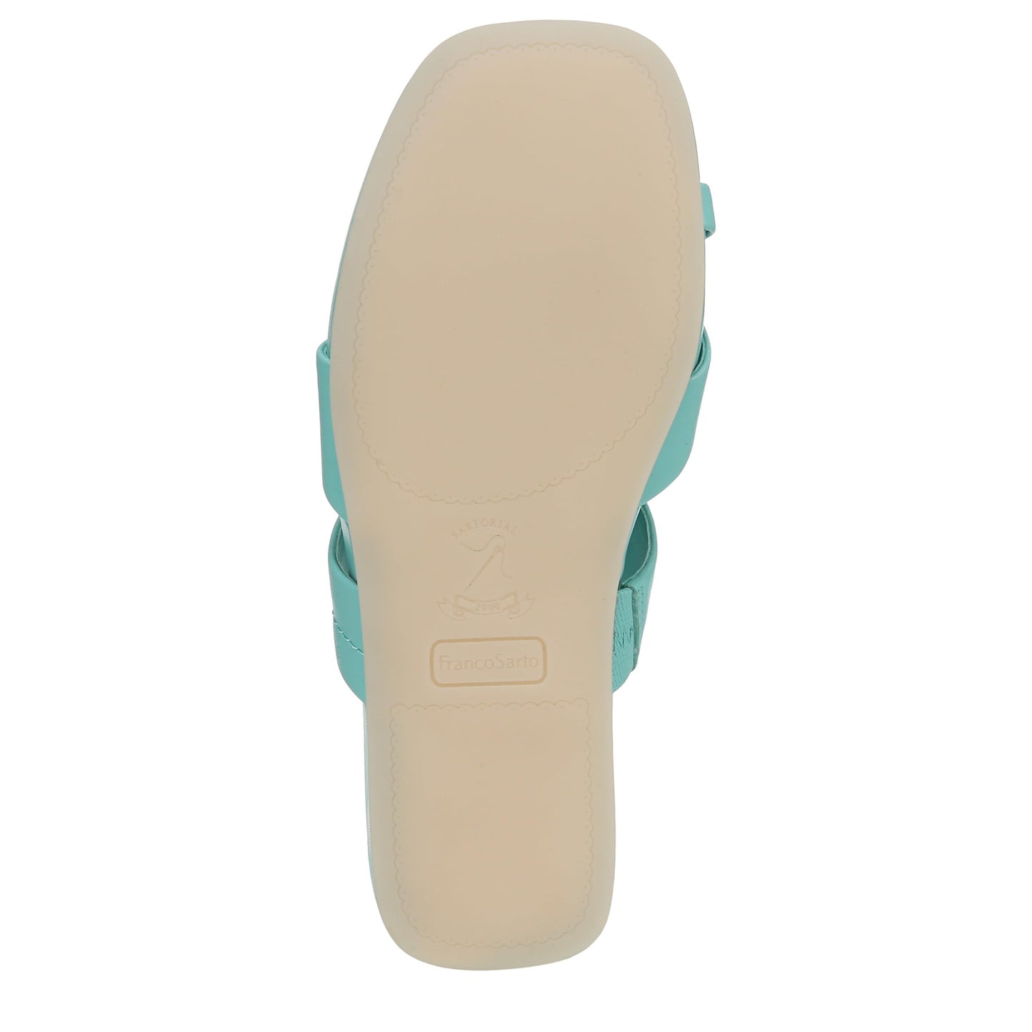 Franco Sarto Womens Estella Slide Sandal Aqua Blue 11 M