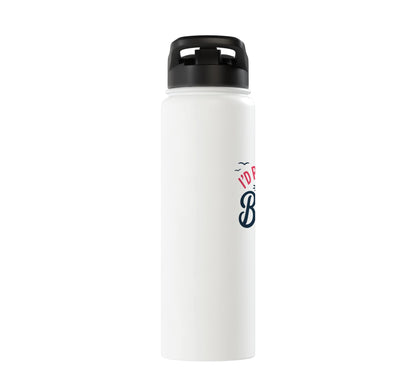 I'd Rather Be At The Beach Stainless Steel Insulated Water Bottle