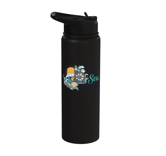 Let The Sea Set You Free Stainless Steel Insulated Water Bottle